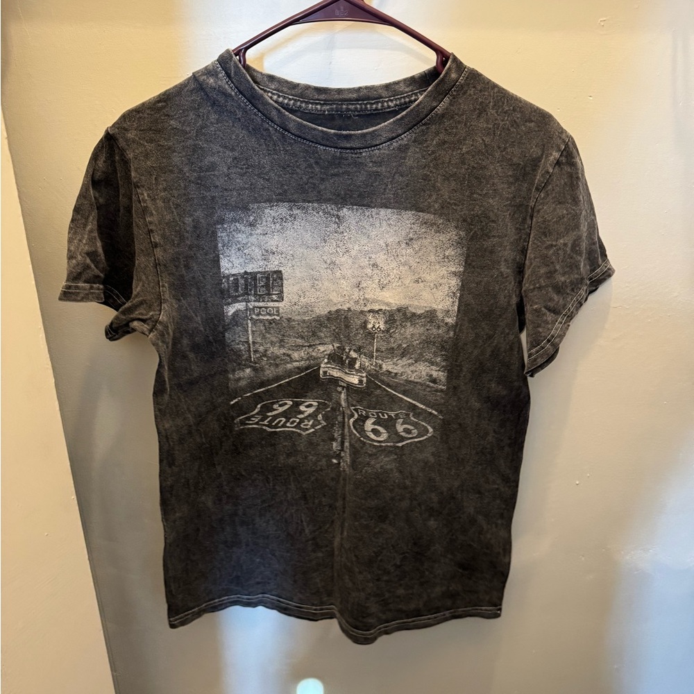 Maurices Charcoal Gray Cotton T-Shirt